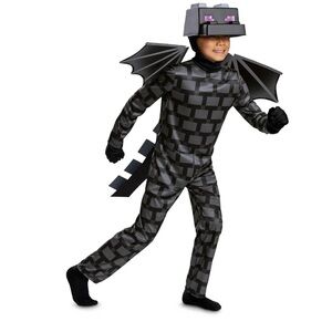 Minecraft ender dragon kids pretend play costume Halloween outfit / wings no hat